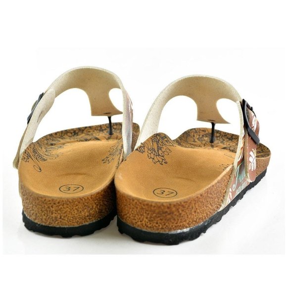 Brown Arrow T-Strap Sandal - Calceo Line of Goby Shoes - Picture 6 of 6
